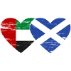 United Arab Emirates Scotland Flag