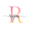 L | Monogramme | Nom | Régine |Aquarelle