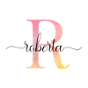 L | Monogramme | Nom | Roberta |Aquarelle
