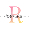 L | Monogramme | Nom | Rosemarie |Aquarelle
