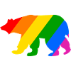 Regenbogen Eisbär