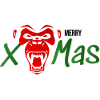 Gorilla wishes Merry Christmas
