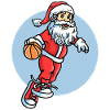 Baller, Noël, Père Noël, Basket-ball