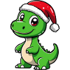 Dinosaure brontosaure Noël Noël