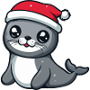 Seal Animal Christmas Christmas