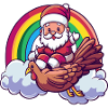 Truthan Santa Claus Rainbow