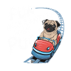 Mops Hundehalter Mops Liebe Achterbahn