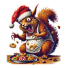Christmas Stress Funny Mommy Squirrel