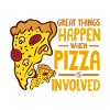 Witziger Pizza Spruch