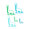Dinosaurier-Familie Fotodesign