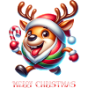 Funny Reindeer Christmas