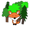 Fuchs im Wald