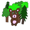 Kleiner Bär im Wald