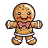 Gingerbread Man Biscuit Christmas Baking