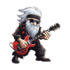 Père Noël Guitare Père Noël