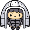 Igloo Eskimo Winter Comic