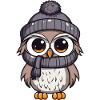 Owl Winter Comic