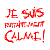 JE SUIS PARFAITEMENT CALME !