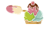 Eiscreme Liebhaber Buntes Vergnügen