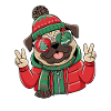 Mops Weihnachten für Mopsbesitzer
