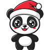 Panda Weihnachten Jul