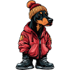 Doberman chien mode d’hiver