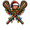 Stickball Santa Hat Xmas