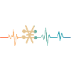 Retro Heartbeat Alchemical Symbol