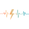Lightning retro heartbeat