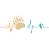 Heartbeat Retro Paws Bear