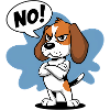 Expressive Beagle Cartoon Illustration