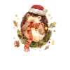 Niedlicher Weihnachtsigel Cute Christmas Hedgehog