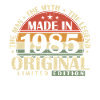 Original 1985 Vintage Vintage Anniversaire Rétro
