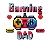 Gaming dad retro pixelart