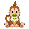 Bavoir sucette Monkey Banana