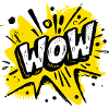 Comic Pop Art “Wow”