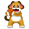 Dog Basketball Player Basketball