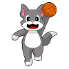 Chat Basketteur Basketteur