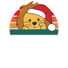 Joyeux Noël Rétro Lion Noël