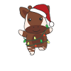 Okapi Christmas Winter Animals Okapis
