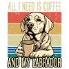 Coffee and my Labrador