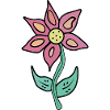 Karikatur-Blume