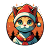 Meowy Christmas - Gift with Cat