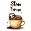 Slow Brew Coffee Sloth