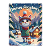 Meowy Christmas - Gift with Cat