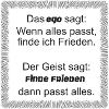 Ego vs Frieden