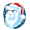 Christmas Cool Polar Bear Head