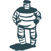 Abstract figure with beret