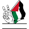 Flag Palestine peace sign text space