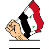 Flagge Syrien faust Textraum
